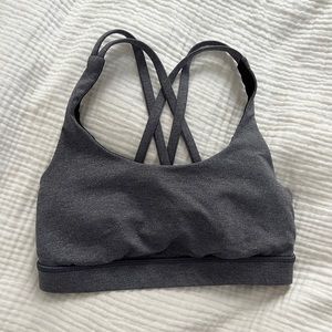 lululemon grey blue speckled energy bra